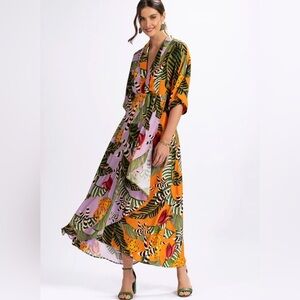 Farm Rio Tropical Print Maxi Dress XL